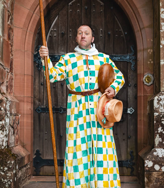 Ian Douglas, appointed Fool of Muncaster in 2022.